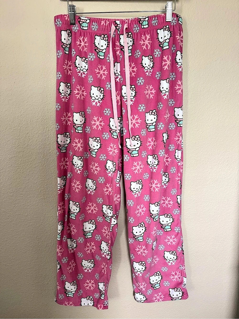 Hello Kitty Pink Pajama Pants Size Medium